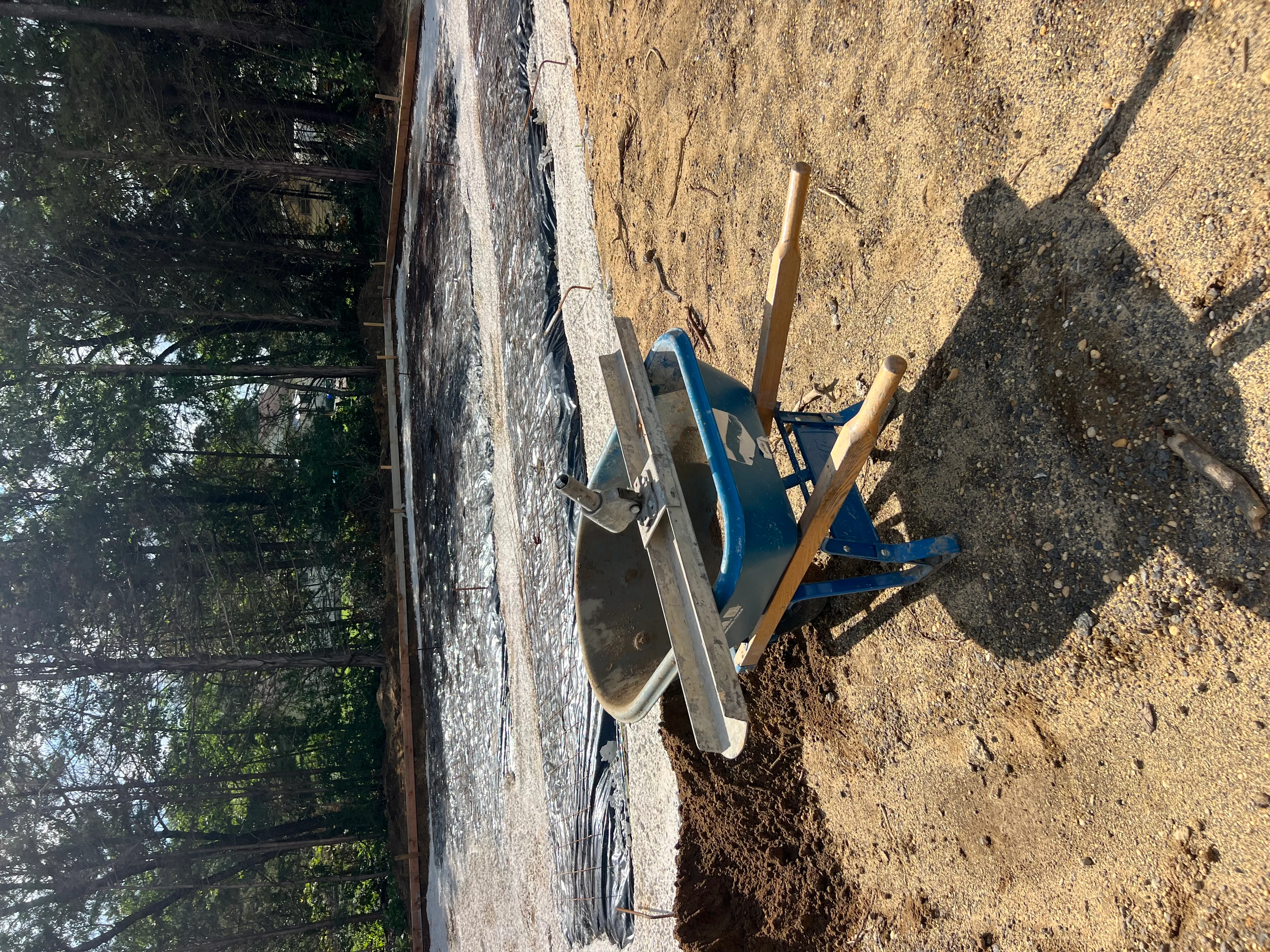 Pole barn foundation work