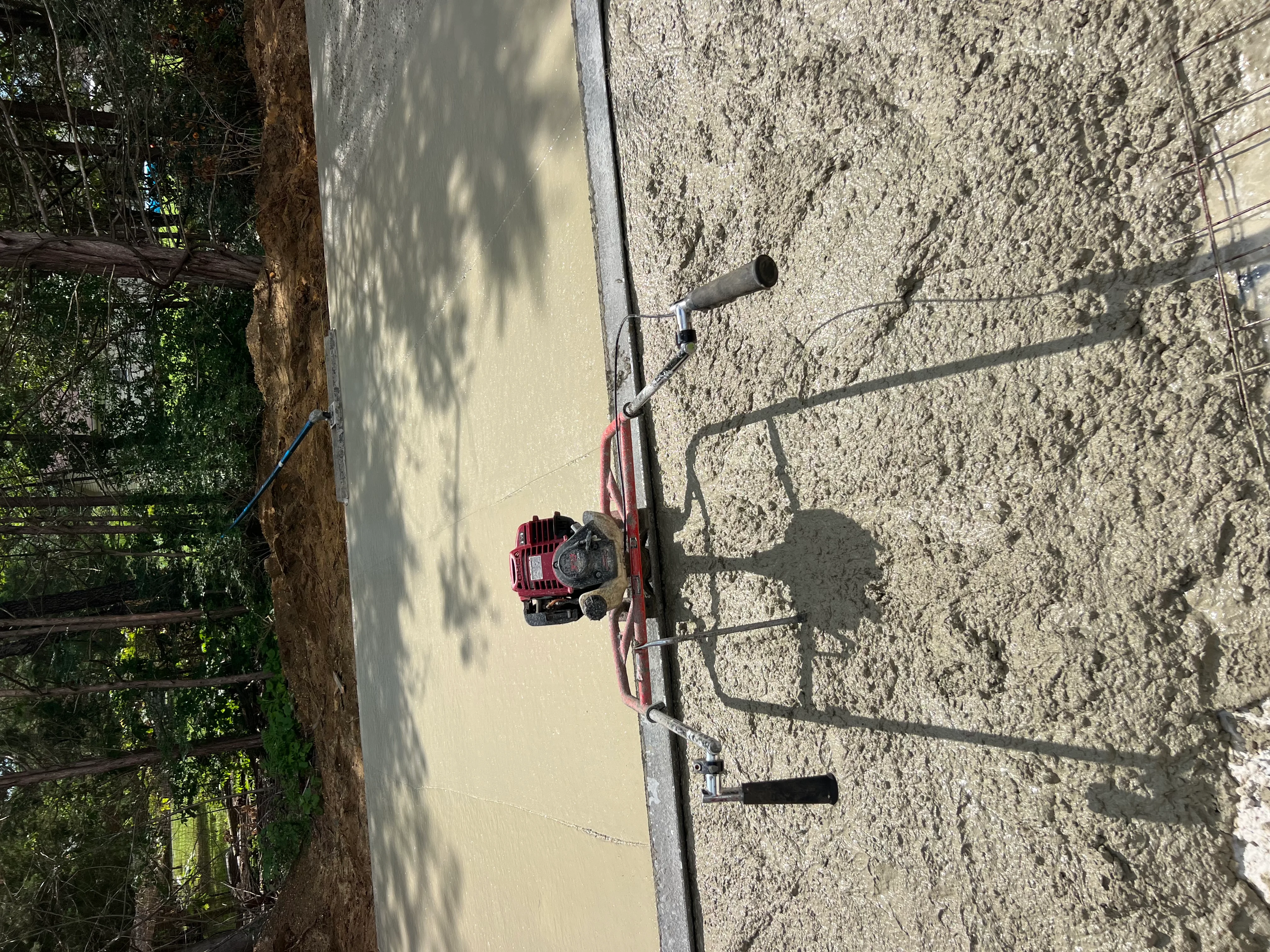 Pole barn foundation construction