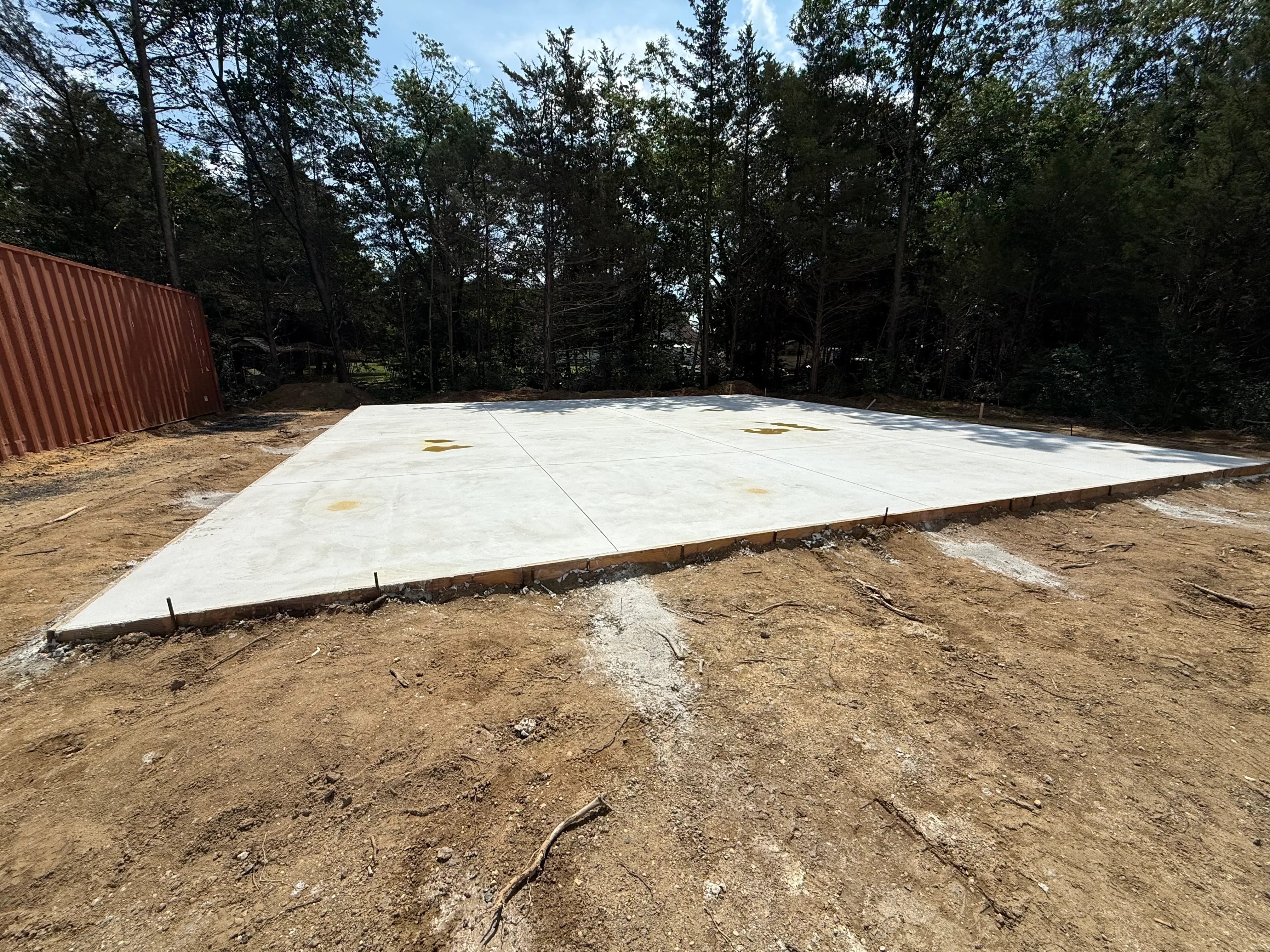 Pole barn foundation installation in Deptford, New Jersey