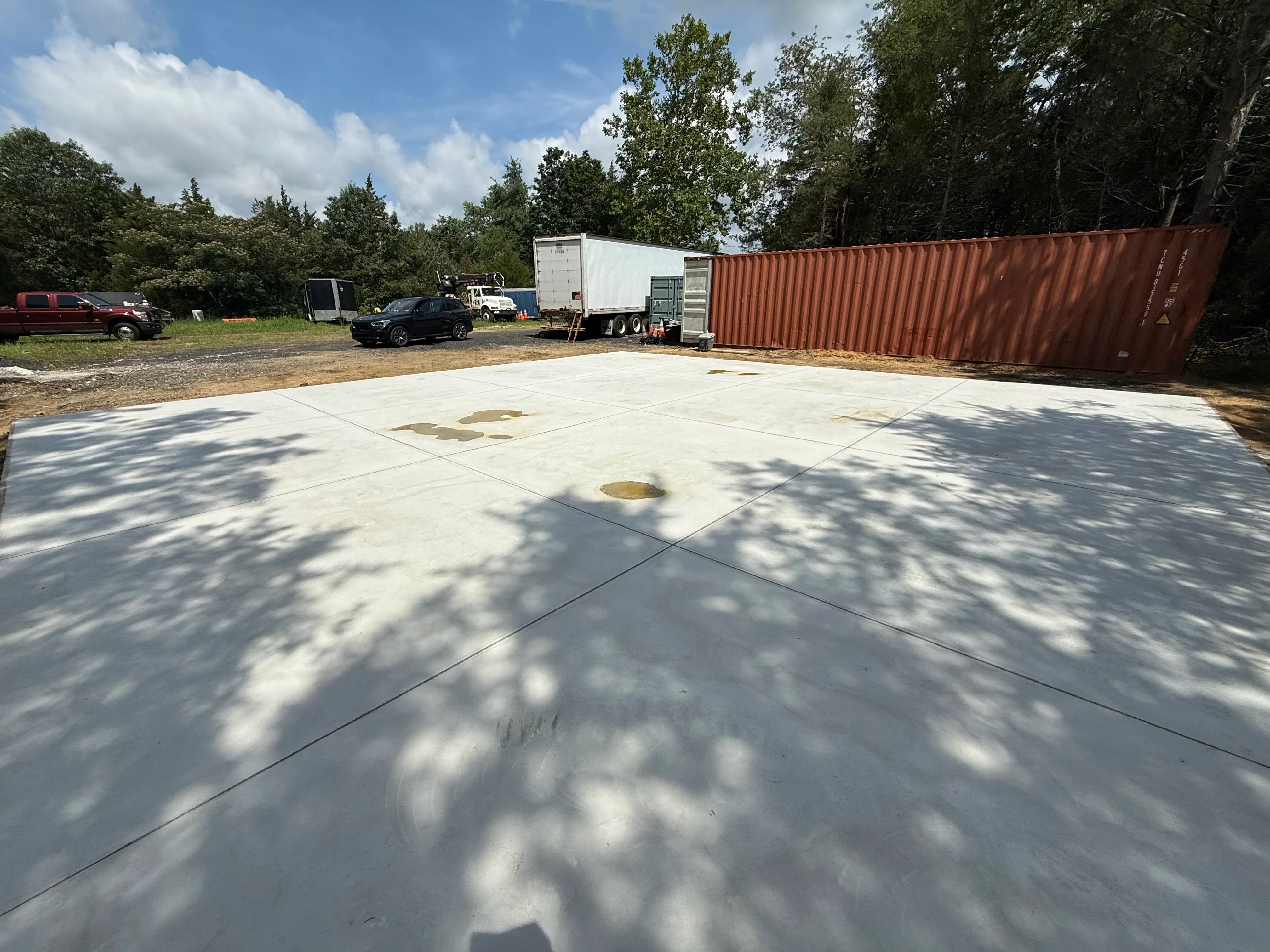 Pole barn foundation installation