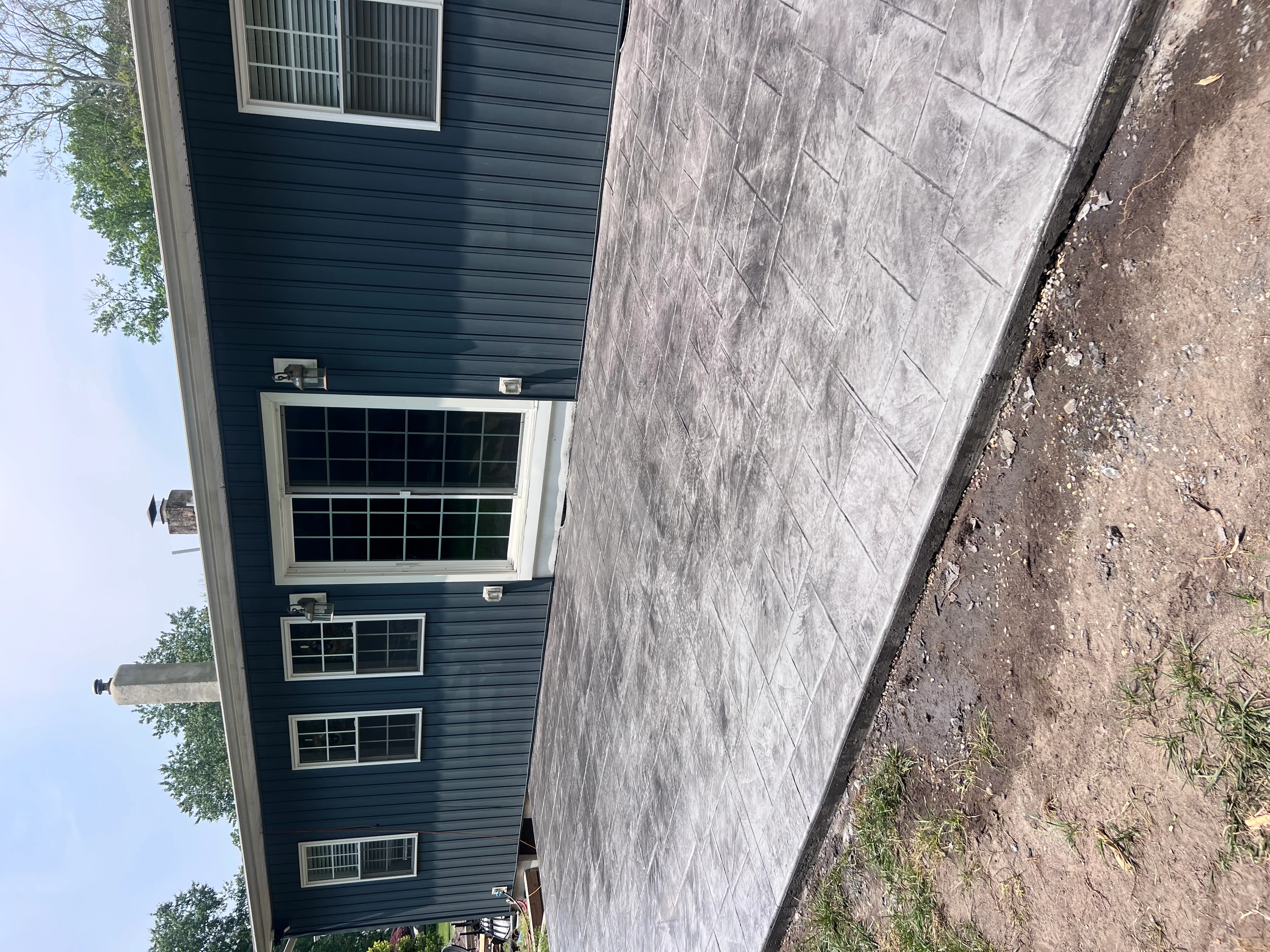 Concrete installation