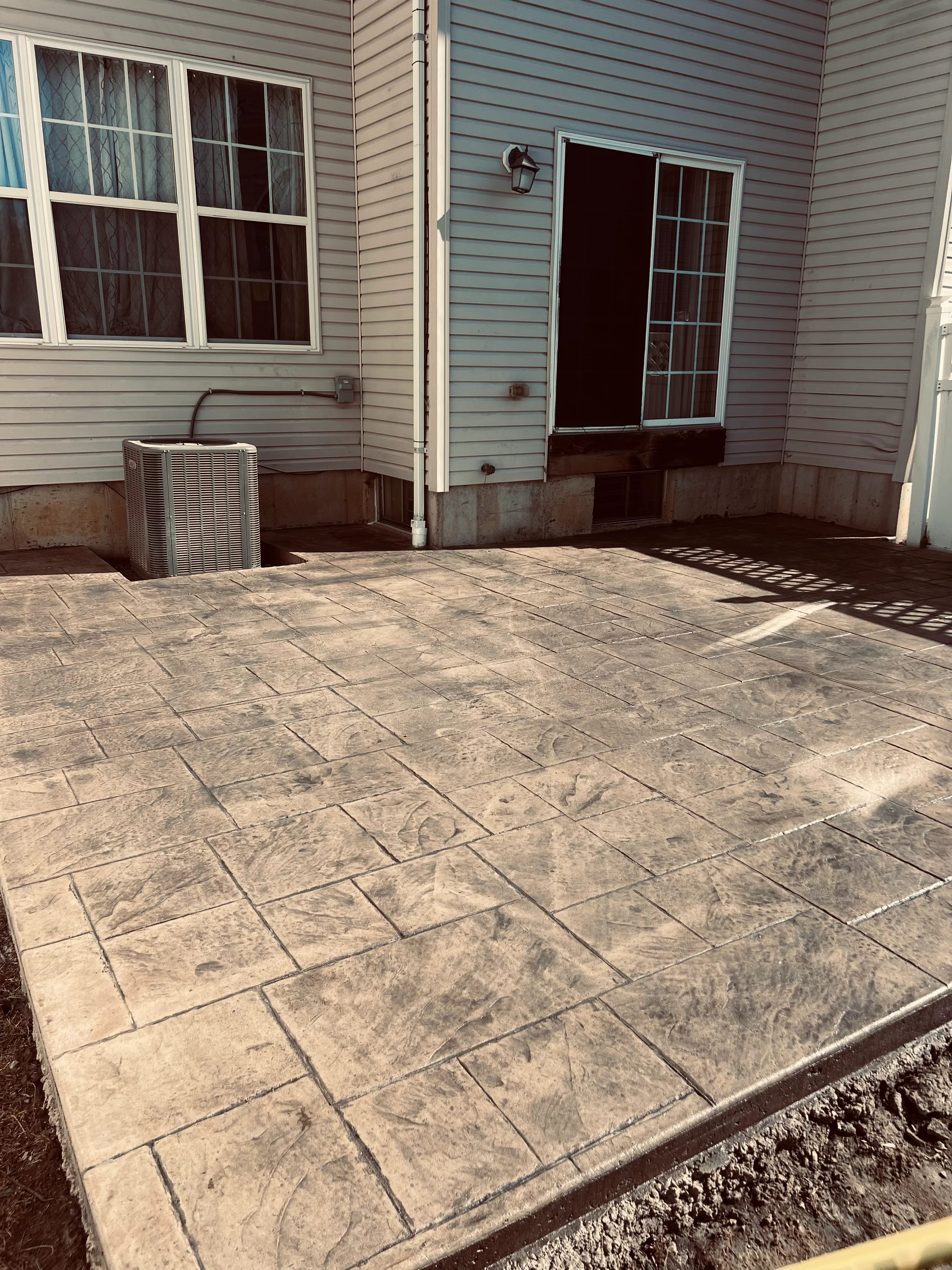 Concrete installation project
